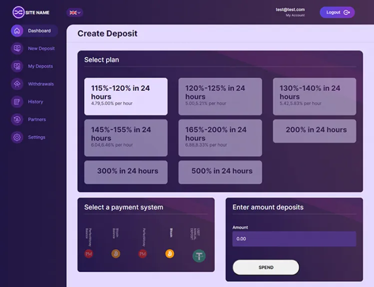 Investment Hyip Template ID - ZHRT441 demo Page 3