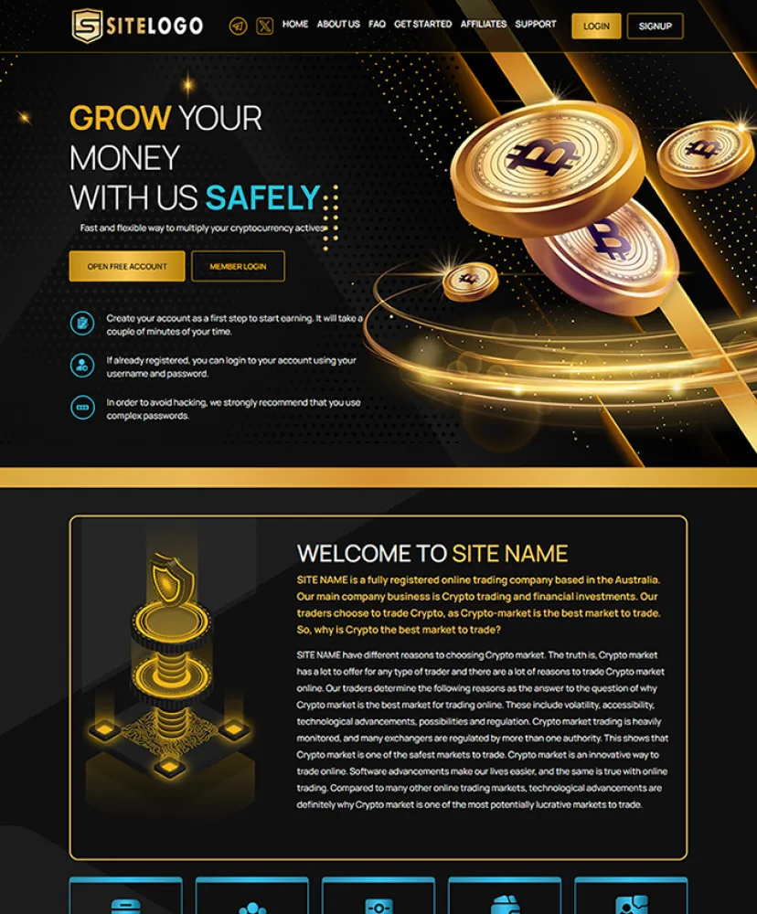 Investment Hyip Template ID - ZHRT451 Preview