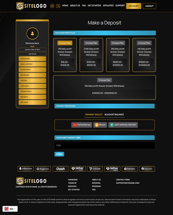 Investment Hyip Template ID - ZHRT451 demo Page 3