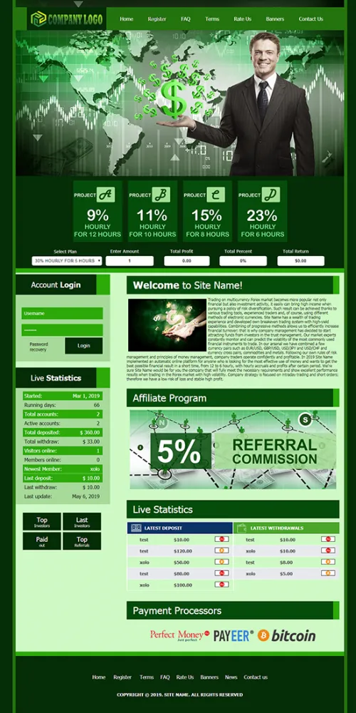 Blog HYIP Template zhrt46