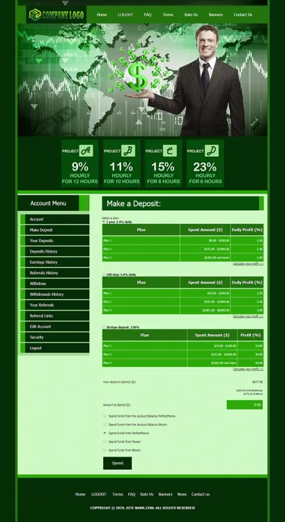 Investment Hyip Template ID - ZHRT46 demo Page 3