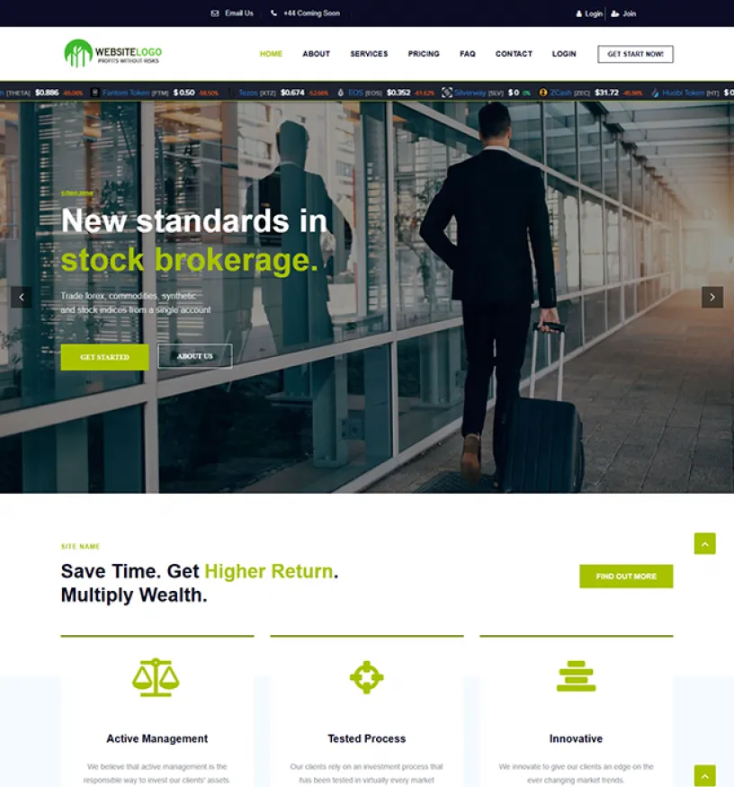 Investment Hyip Template ID - ZHRT461 Preview