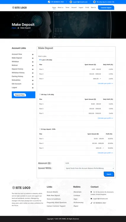 Investment Hyip Template ID - ZHRT463 demo Page 3