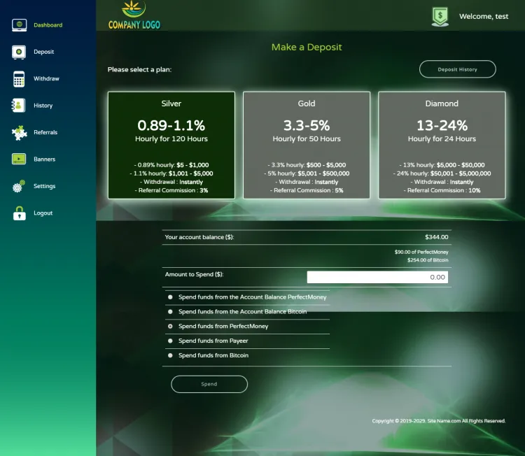 Investment Hyip Template ID - ZHRT47 demo Page 3