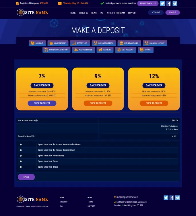 Investment Hyip Template ID - ZHRT53 demo Page 3
