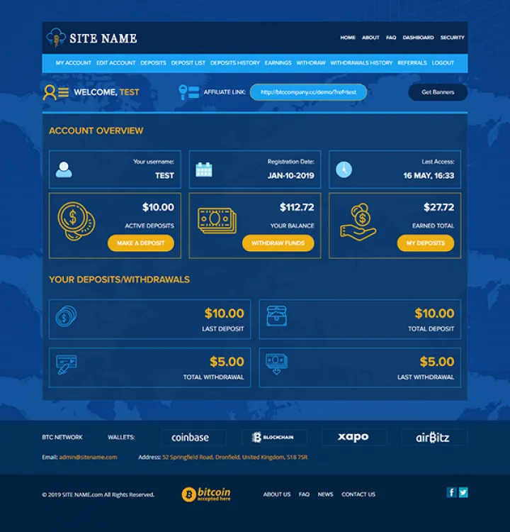 Investment Hyip Template ID - ZHRT54 demo Page 2