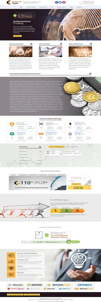 Investment Hyip Template ID - ZHRT55 demo Page 1