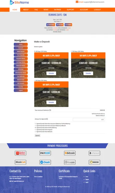 Investment Hyip Template ID - ZHRT56 demo Page 3