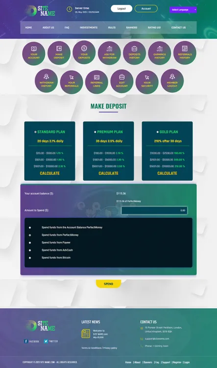 Investment Hyip Template ID - ZHRT60 demo Page 3