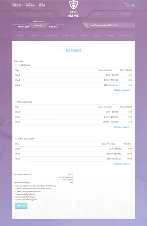Investment Hyip Template ID - ZHRT62 demo Page 3