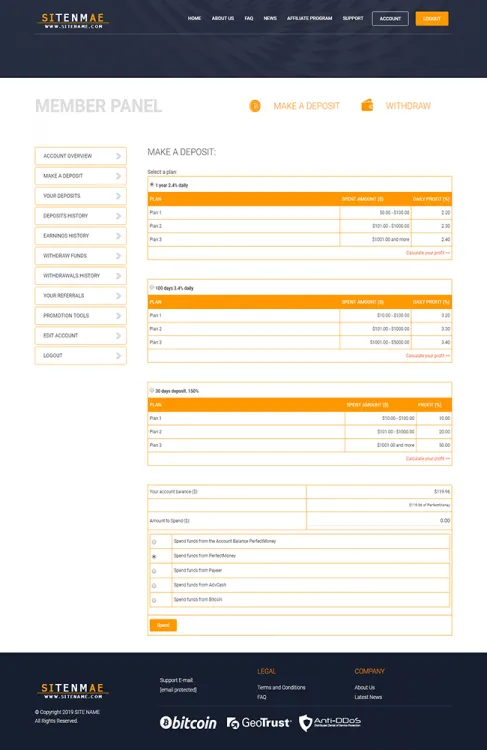 Investment Hyip Template ID - ZHRT66 demo Page 3