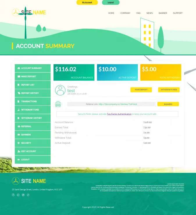 Investment Hyip Template ID - ZHRT68 demo Page 2