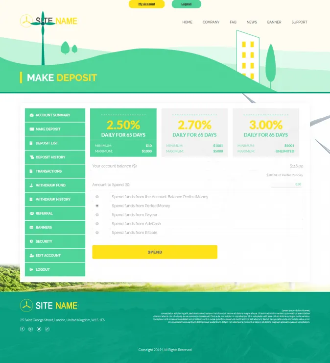 Investment Hyip Template ID - ZHRT68 demo Page 3