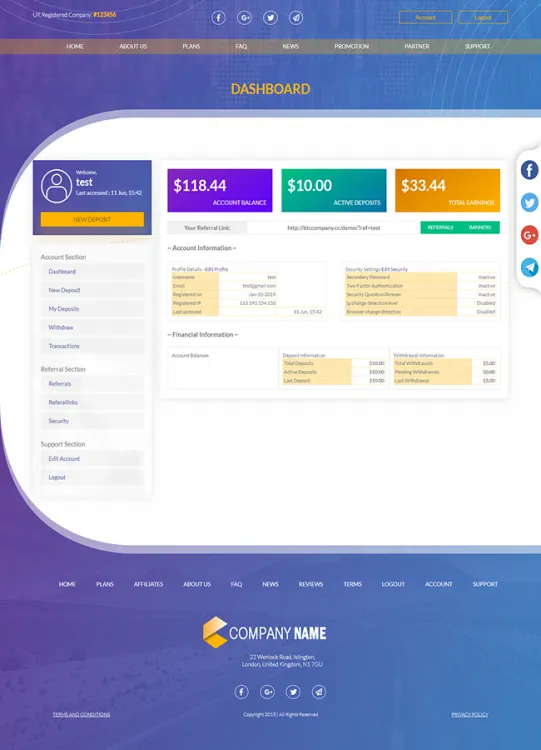 Investment Hyip Template ID - ZHRT69 demo Page 2