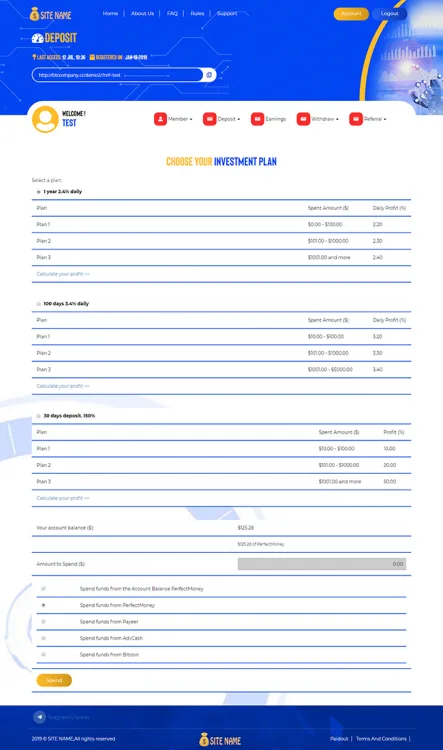 Investment Hyip Template ID - ZHRT76 demo Page 3