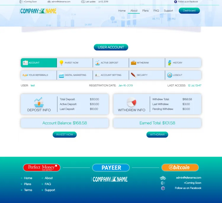 Investment Hyip Template ID - ZHRT77 demo Page 2