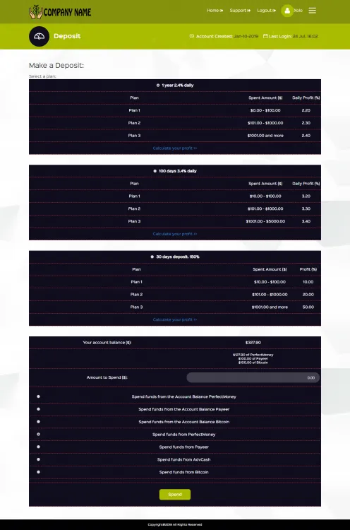 Investment Hyip Template ID - ZHRT80 demo Page 3