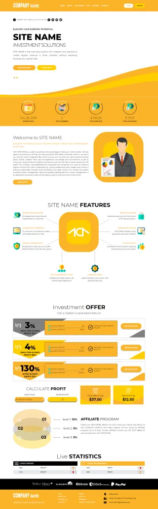 Investment Hyip Template ID - ZHRT86 demo Page 1