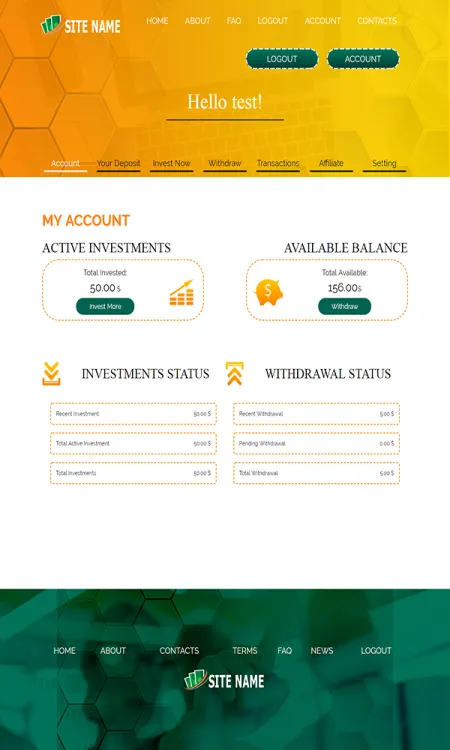 Investment Hyip Template ID - ZHRT88 demo Page 2
