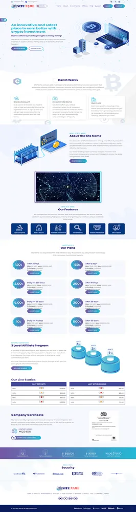 Investment Hyip Template ID - ZHRT9 demo Page 1