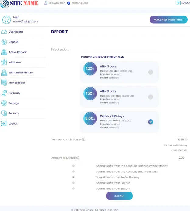 Investment Hyip Template ID - ZHRT9 demo Page 3