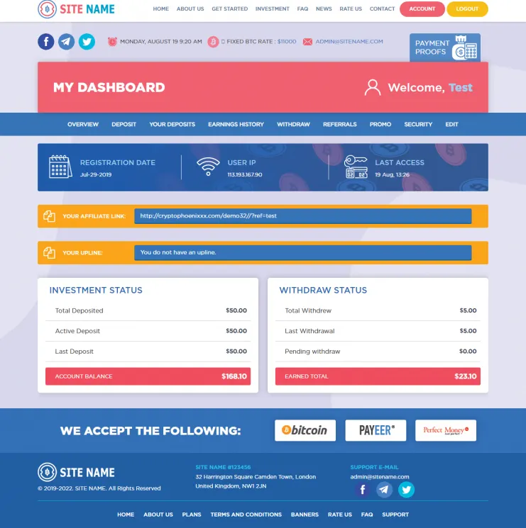 Investment Hyip Template ID - ZHRT92 demo Page 2