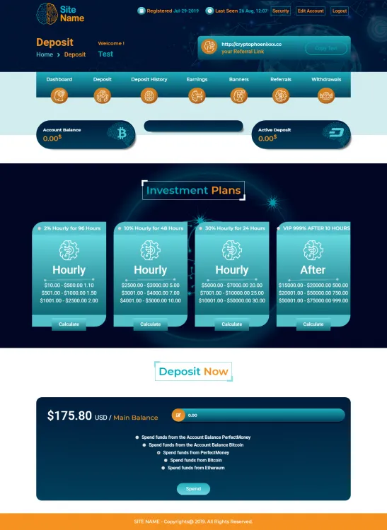 Investment Hyip Template ID - ZHRT97 demo Page 3