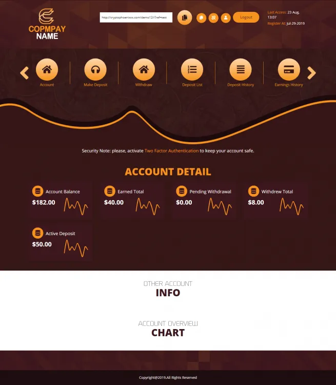 Investment Hyip Template ID - ZHRT98 demo Page 2