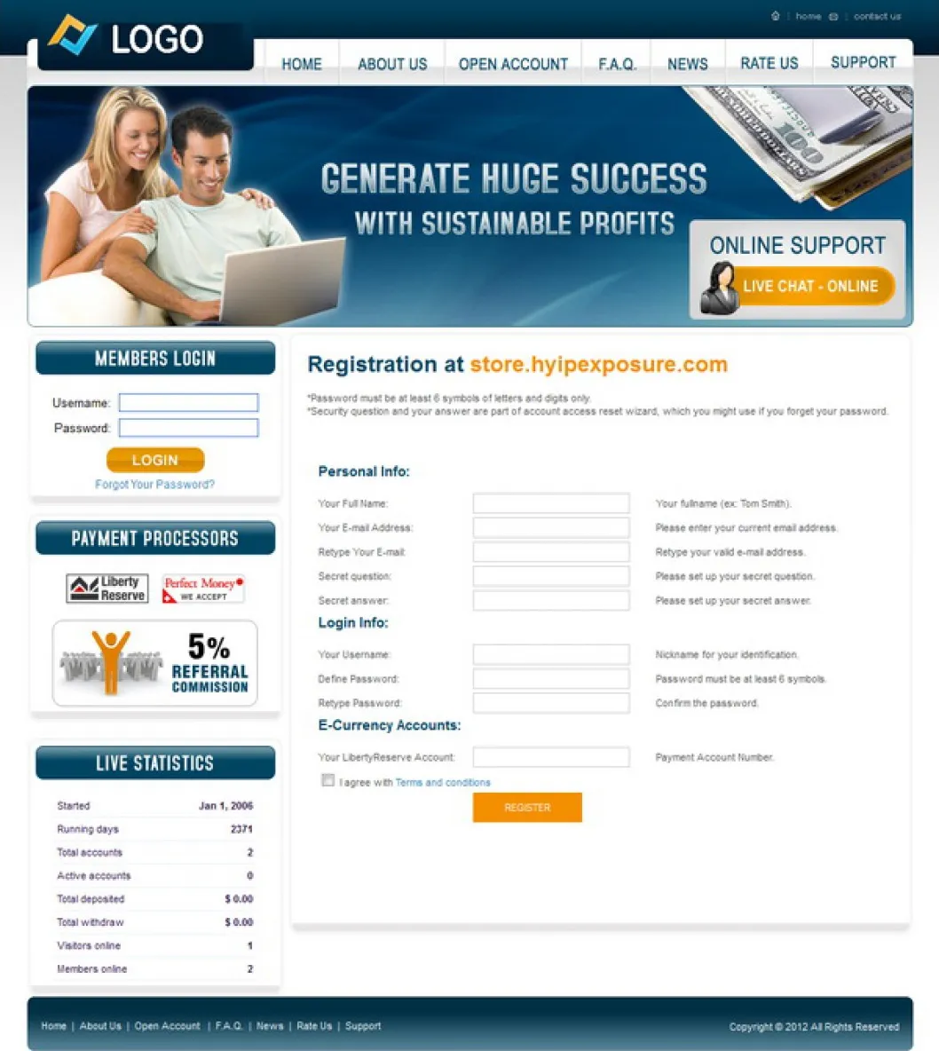 Investment Hyip Template ID - ZVPT1000 demo Page 2