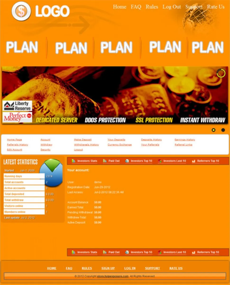 Investment Hyip Template ID - ZVPT1003 demo Page 3