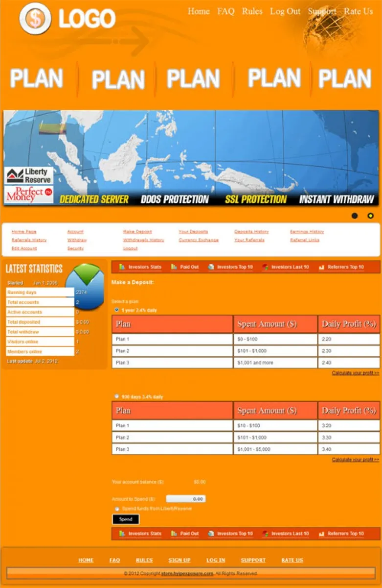 Investment Hyip Template ID - ZVPT1003 demo Page 4