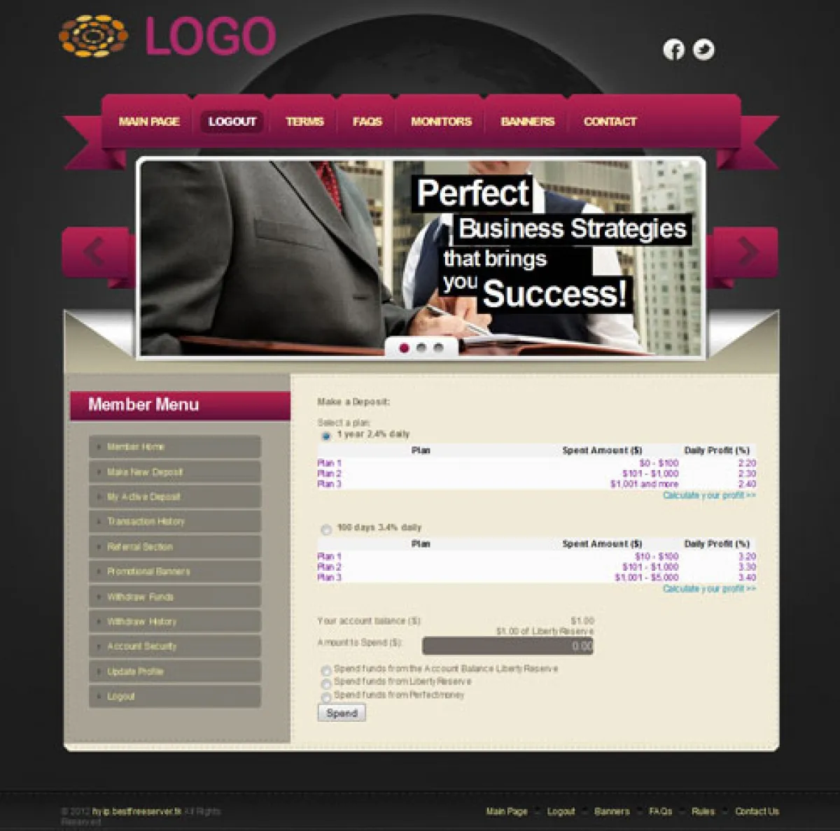 Investment Hyip Template ID - ZVPT1010 demo Page 4