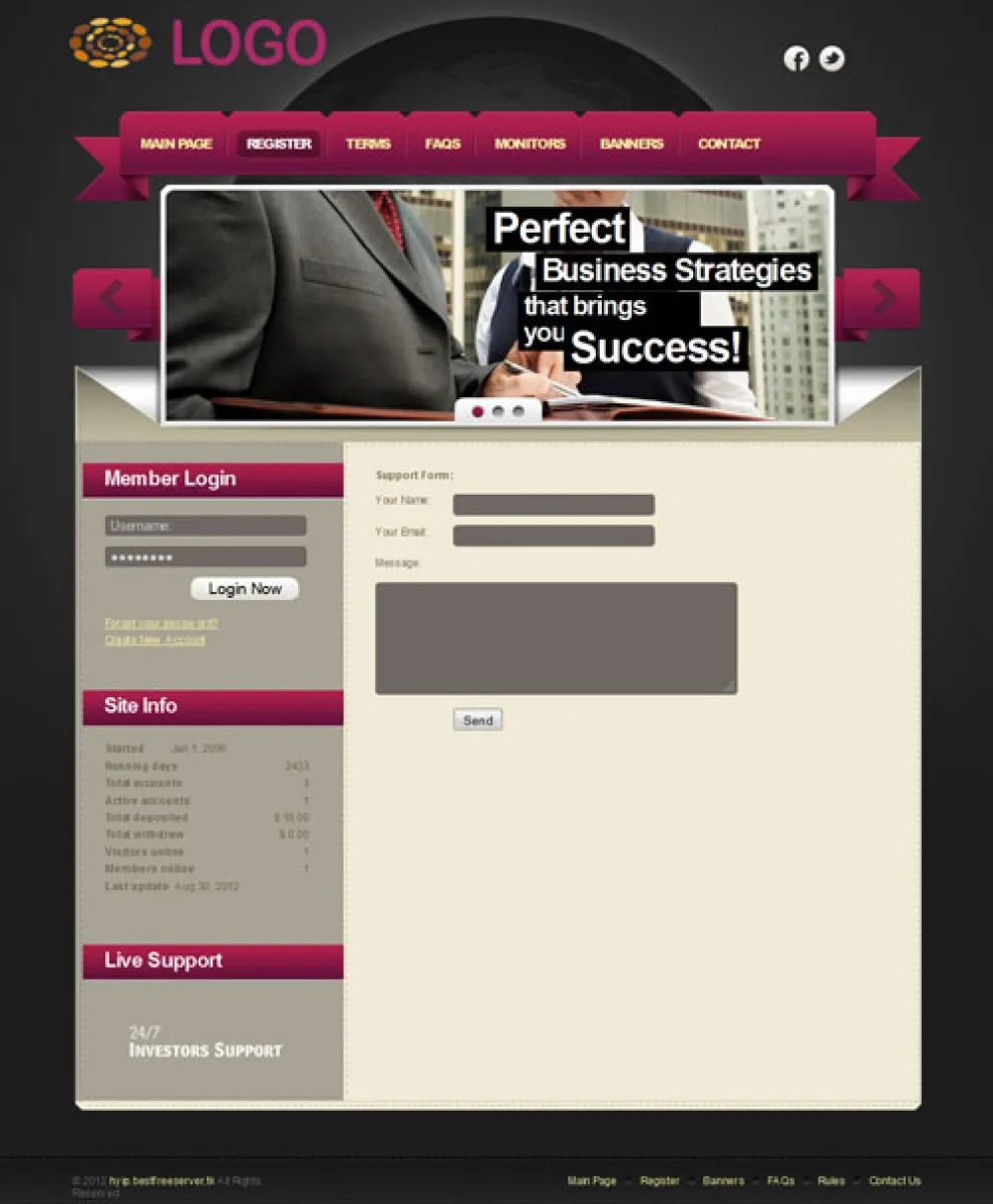 Investment Hyip Template ID - ZVPT1010 demo Page 6