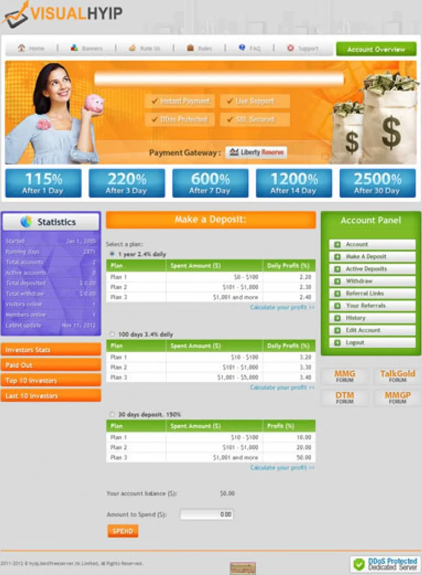 Investment Hyip Template ID - ZVPT1012 demo Page 5