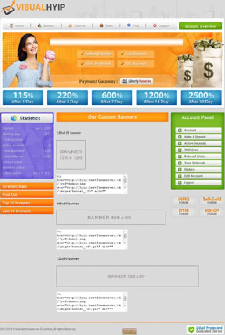 Investment Hyip Template ID - ZVPT1012 demo Page 6