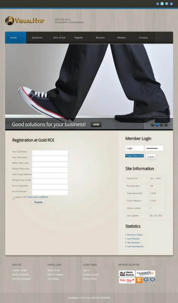 Investment Hyip Template ID - ZVPT1014 demo Page 2