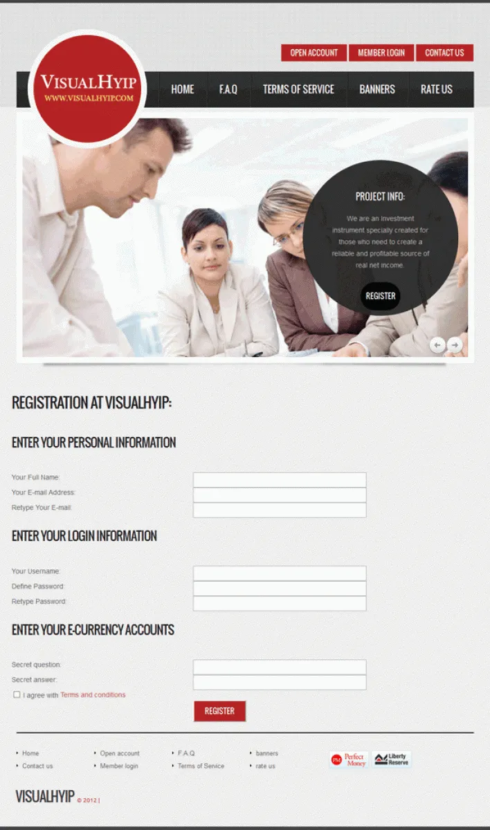 Investment Hyip Template ID - ZVPT1016 demo Page 2