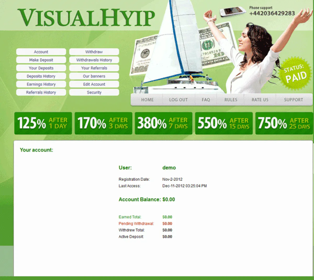 Investment Hyip Template ID - ZVPT1017 demo Page 7