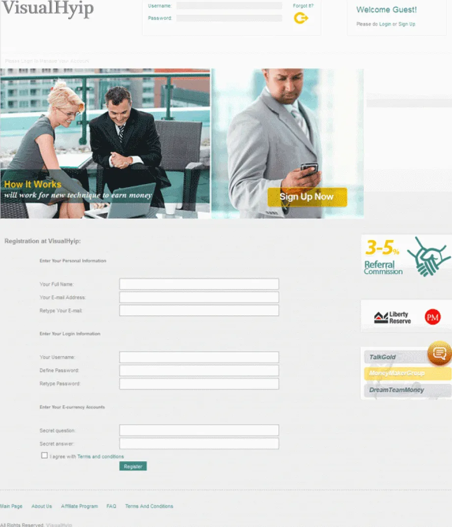 Investment Hyip Template ID - ZVPT1018 demo Page 2