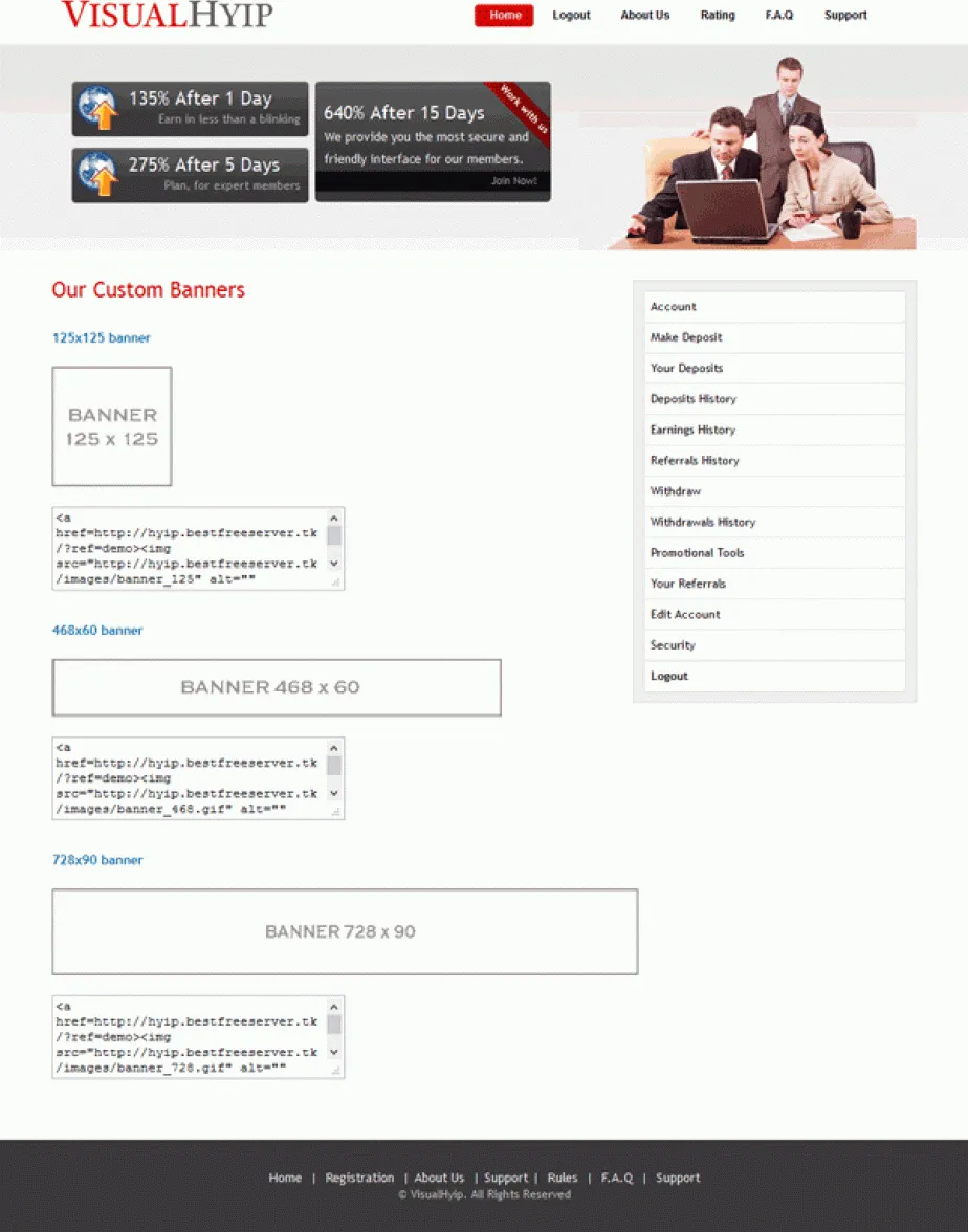 Investment Hyip Template ID - ZVPT1019 demo Page 7