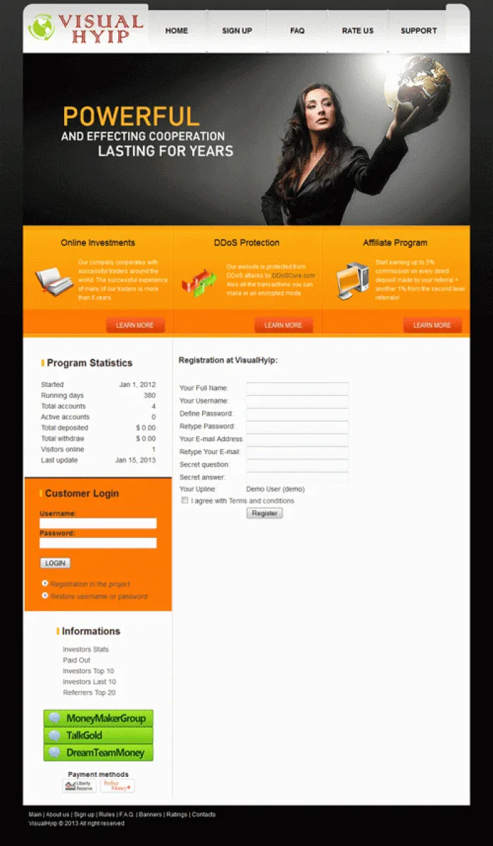 Investment Hyip Template ID - ZVPT1026 demo Page 2