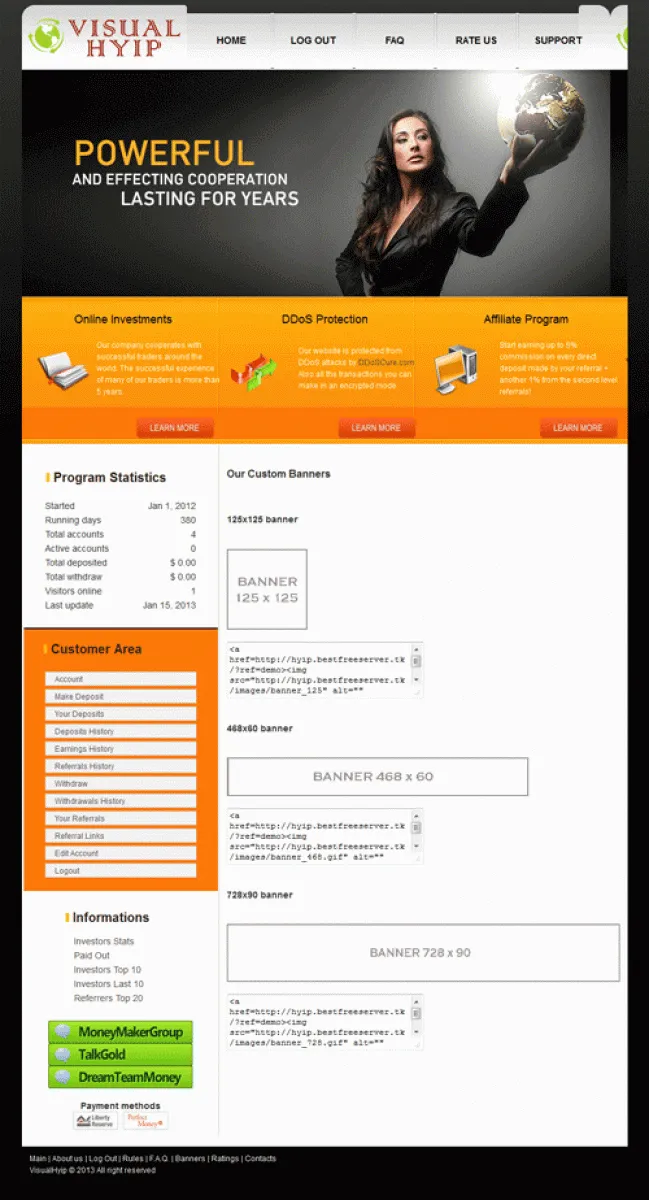 Investment Hyip Template ID - ZVPT1026 demo Page 4
