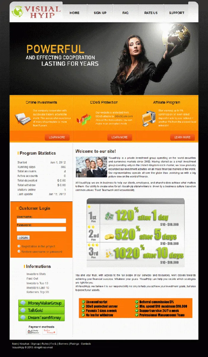 Investment Hyip Template ID - ZVPT1026 demo Page 5