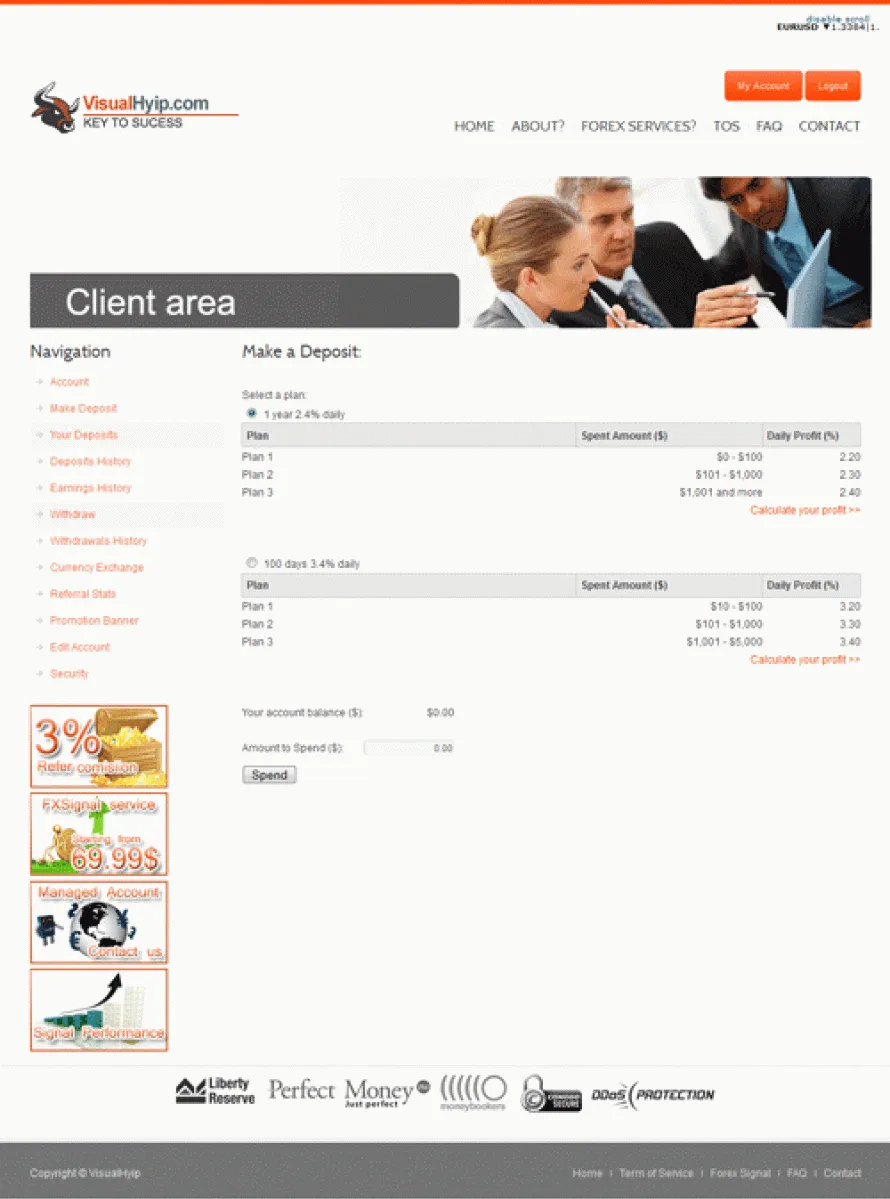 Investment Hyip Template ID - ZVPT1028 demo Page 6