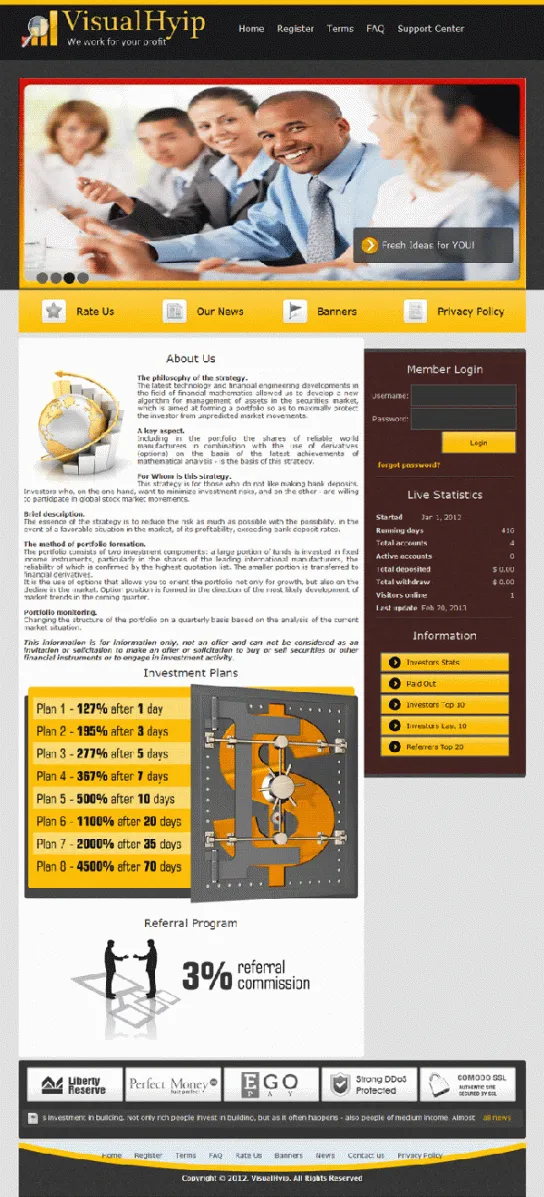 Investment Hyip Template ID - ZVPT1031 demo Page 4