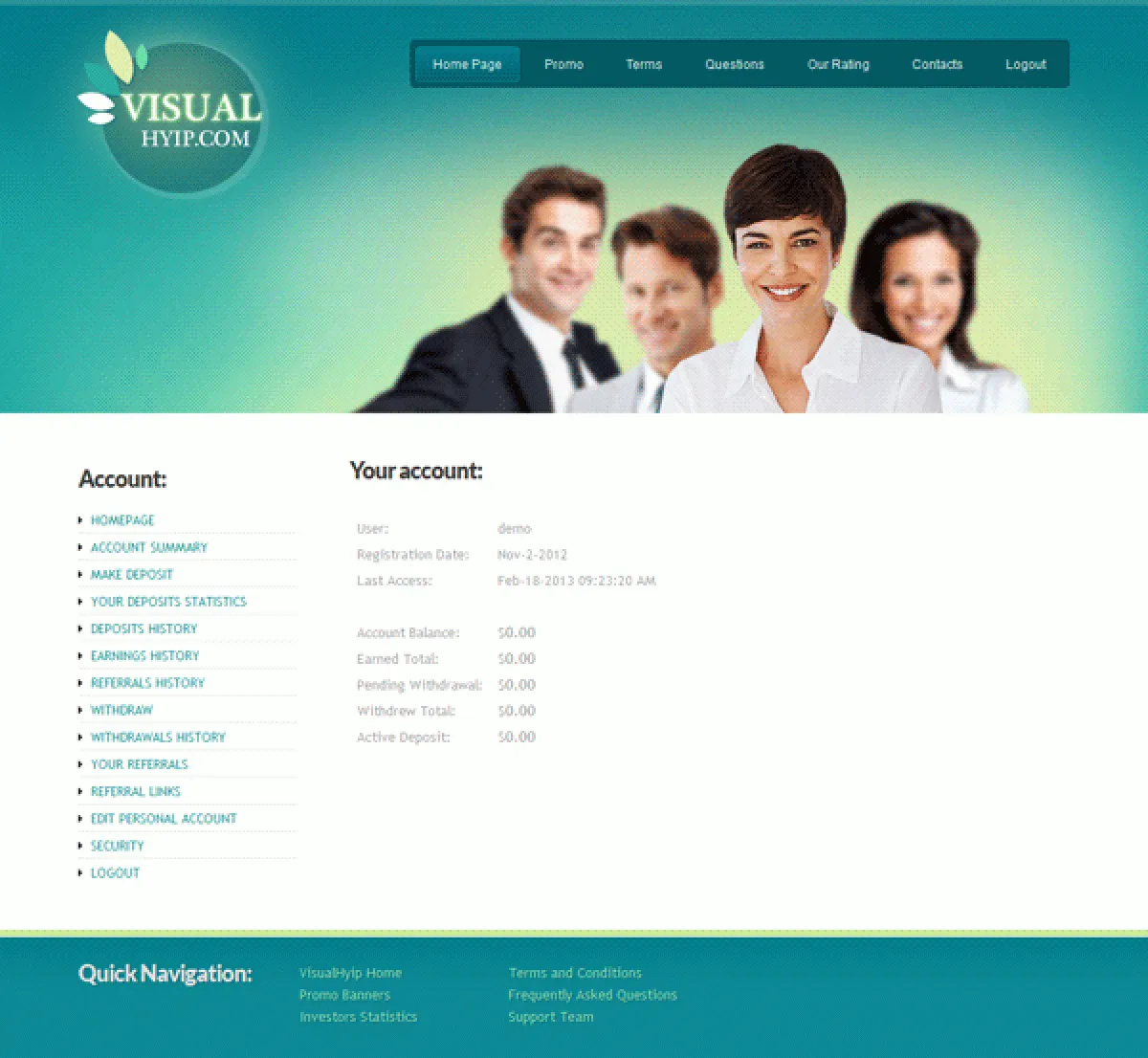 Investment Hyip Template ID - ZVPT1032 demo Page 4