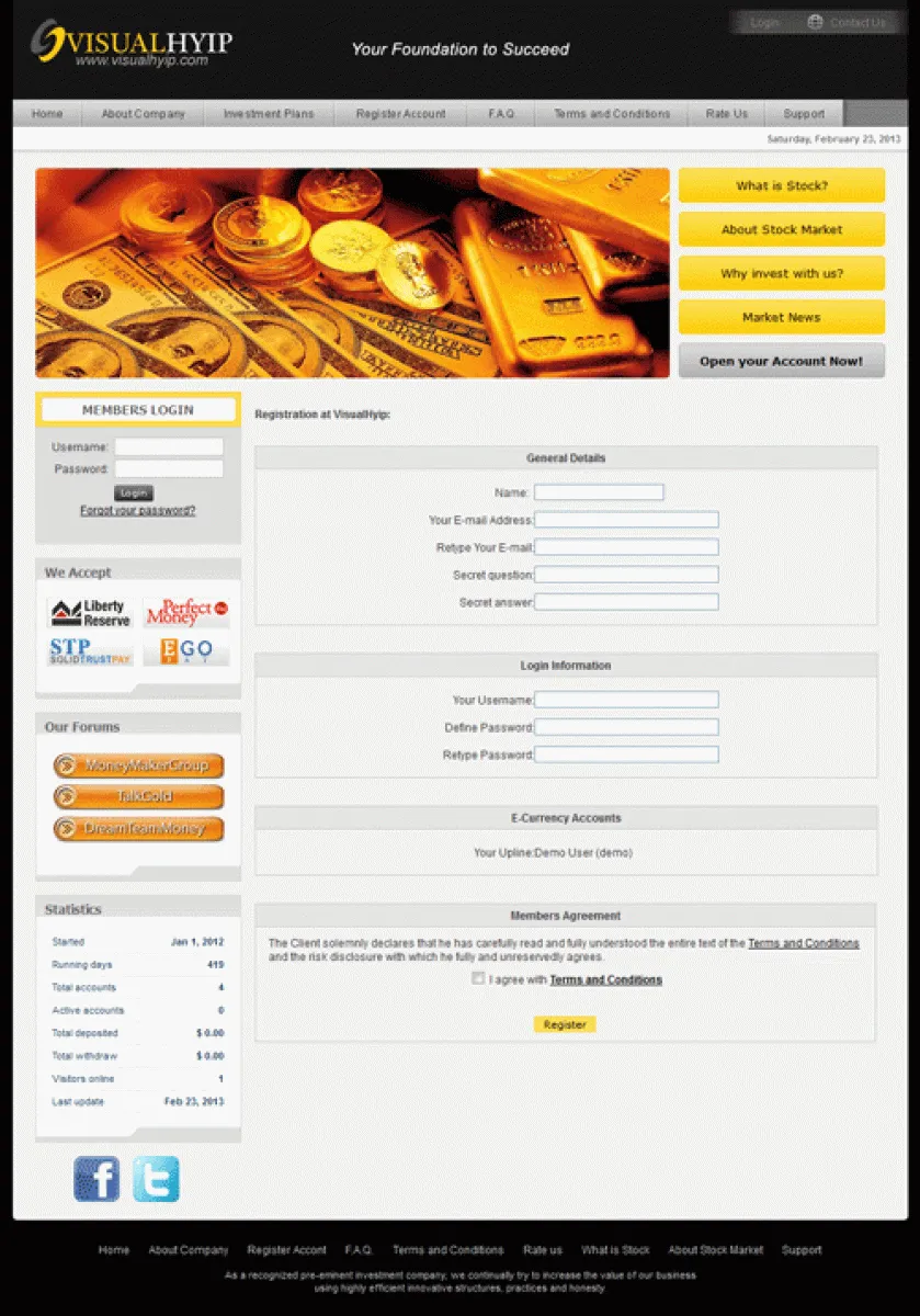 Investment Hyip Template ID - ZVPT1034 demo Page 2