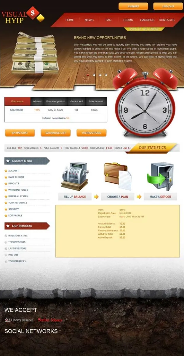 Investment Hyip Template ID - ZVPT1046 demo Page 3