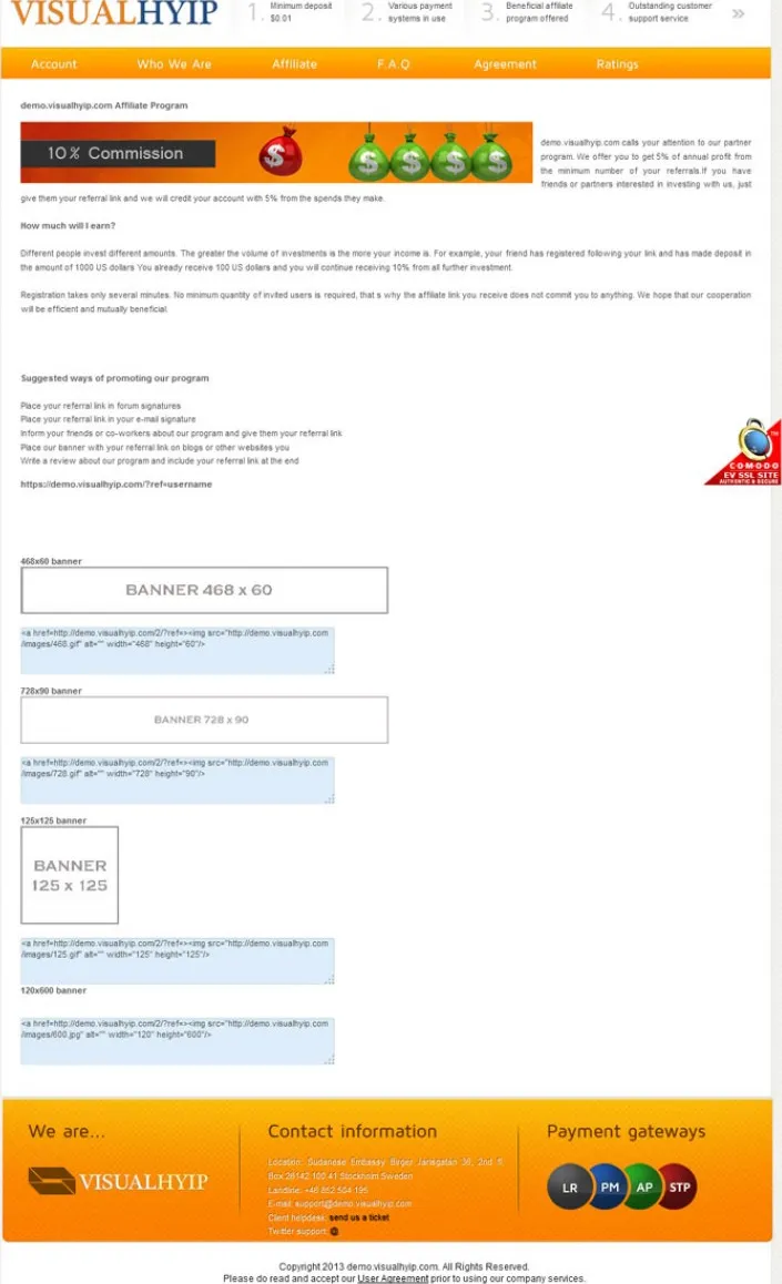Investment Hyip Template ID - ZVPT1050 demo Page 4
