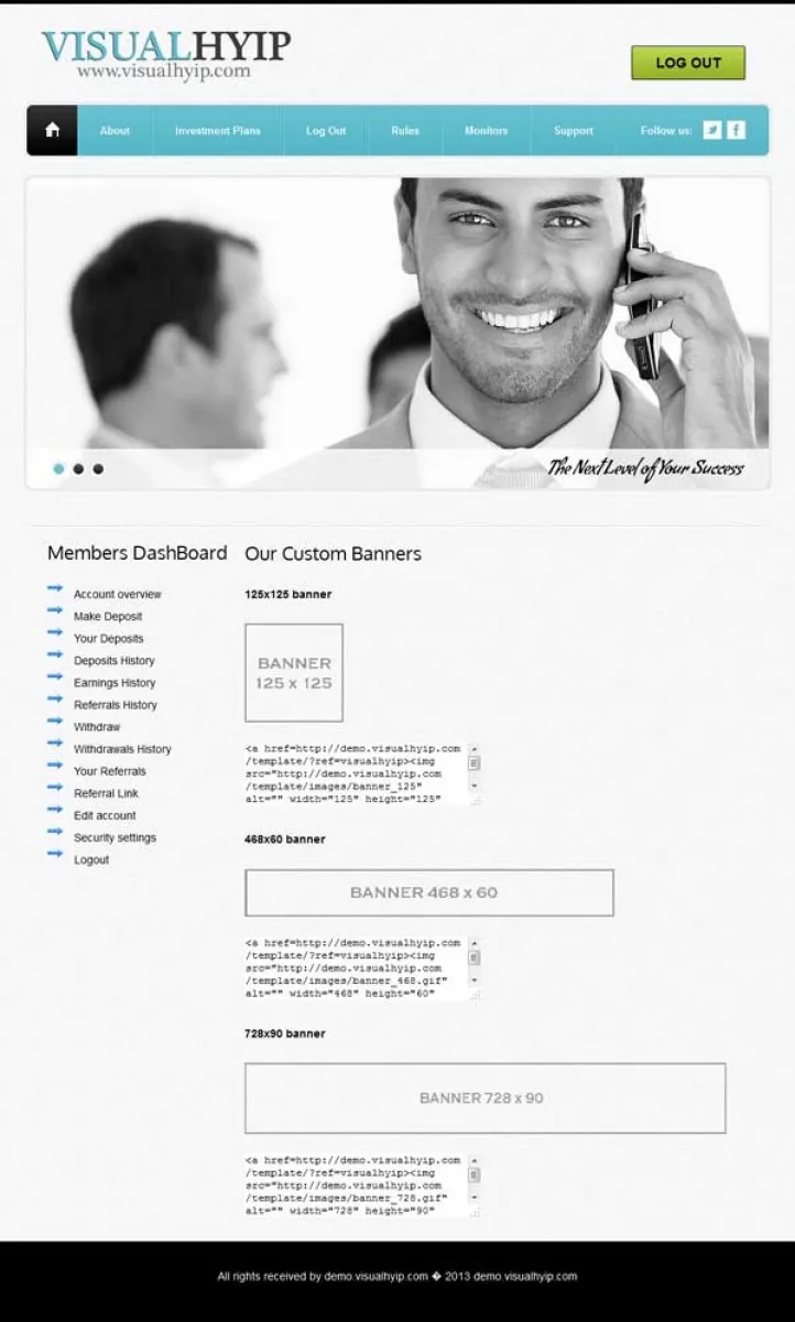Investment Hyip Template ID - ZVPT1051 demo Page 6